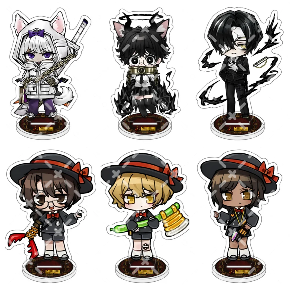 Project Moon Limbus Company Sinclair Chibi Acrylic Figure Stand Keying,Golden Spear Design Fanmade Anime Character Desk Ornament