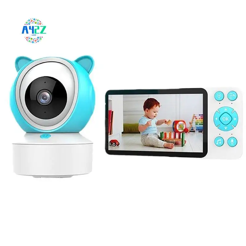 A42Z-Baby Monitor 5-Inch IPS HD Screen Display Tuya Remote Control Two-Way Intercom Indoor Surveillance Camera For Babies