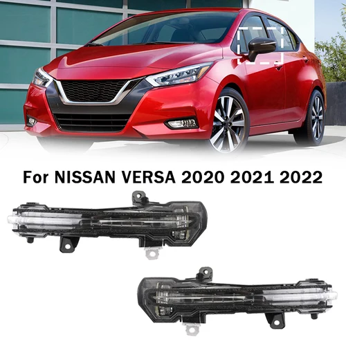 Luz de señal de giro para espejo retrovisor lateral de coche, luz de freno izquierda/derecha para NISSAN VERSA 2020 2021 2022
