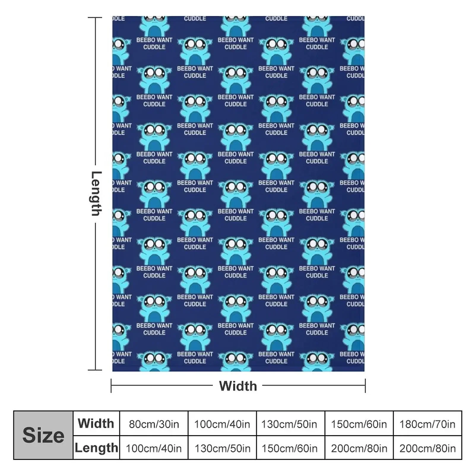 Beebo Want Cuddle Throw Blanket Soft Beds Camping Blankets