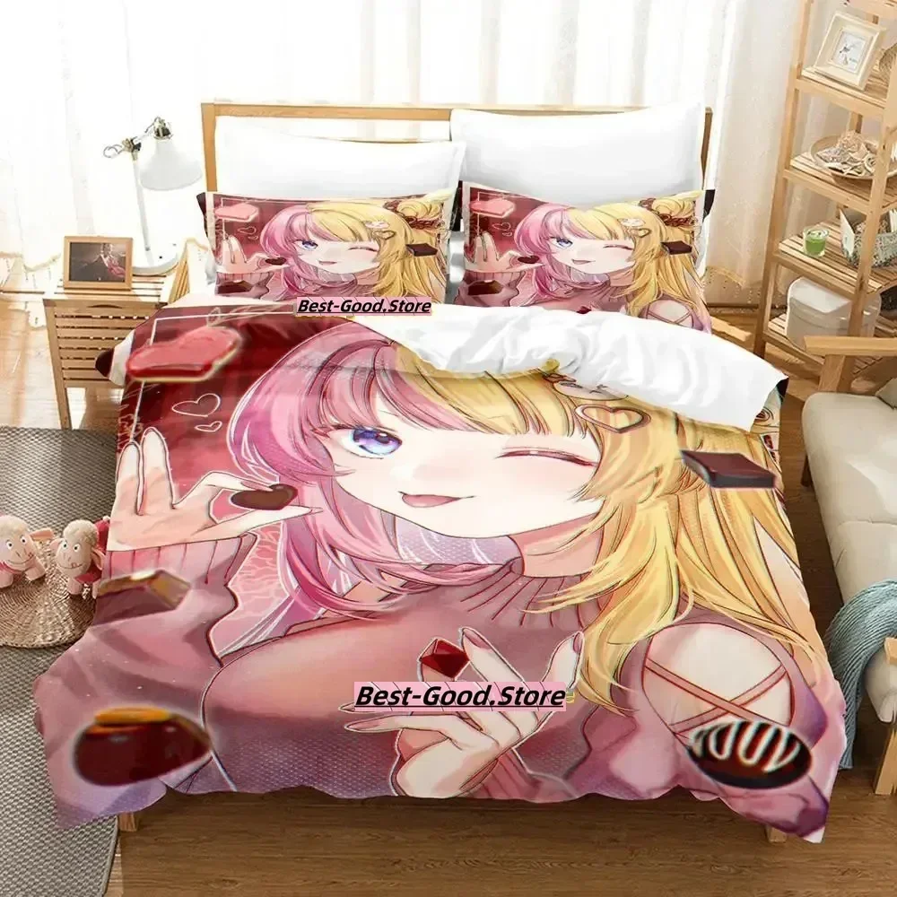 

Kotoko Torahime Bedding Set Duvet Cover Sheet Printed Bed Set Pillowcase Bed Full Queen King Size Comforter Bedroom