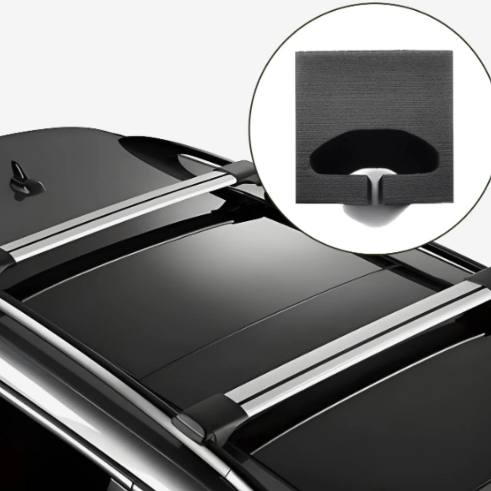 2 Pieces Foam Roof Pad High-Density Strapping Kayak Roof Pad Board Carrier Wear-Resistant Car Accessory Non-Slip