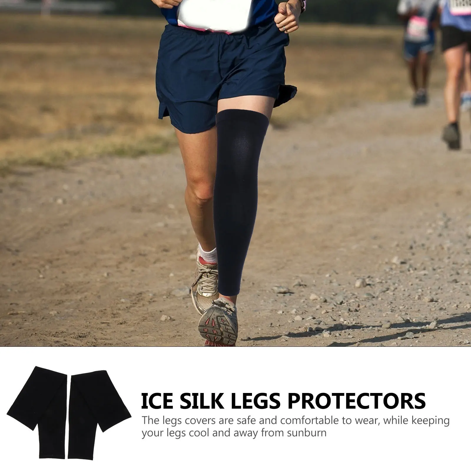 

2 шт. охлаждающие чехлы для ног, дышащие солнцезащитные чехлы из ледяного шелка, защита для ног, велосипедные солнцезащитные защитные ограждения