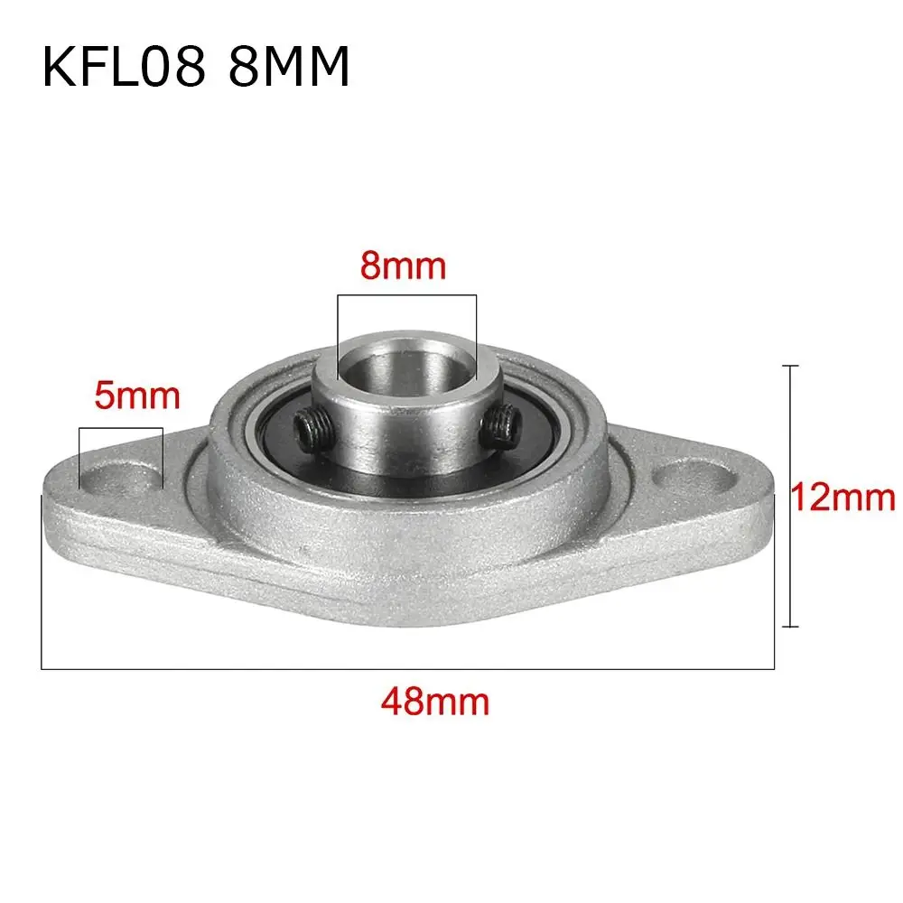 KFL000 KFL001 KFL002 KFL003 KFL08 Pillow Block Bearing Shaft 10/12/15mm Self-aligning Mounted Block Cast Housing Thrust Bearing