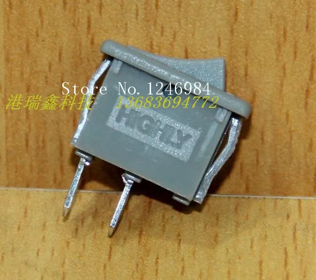 [SA]R9-22A power switch HIGHLY HIGHLY 250V2A gray feet two tranches boat type switch R9-00---200pcs/lot