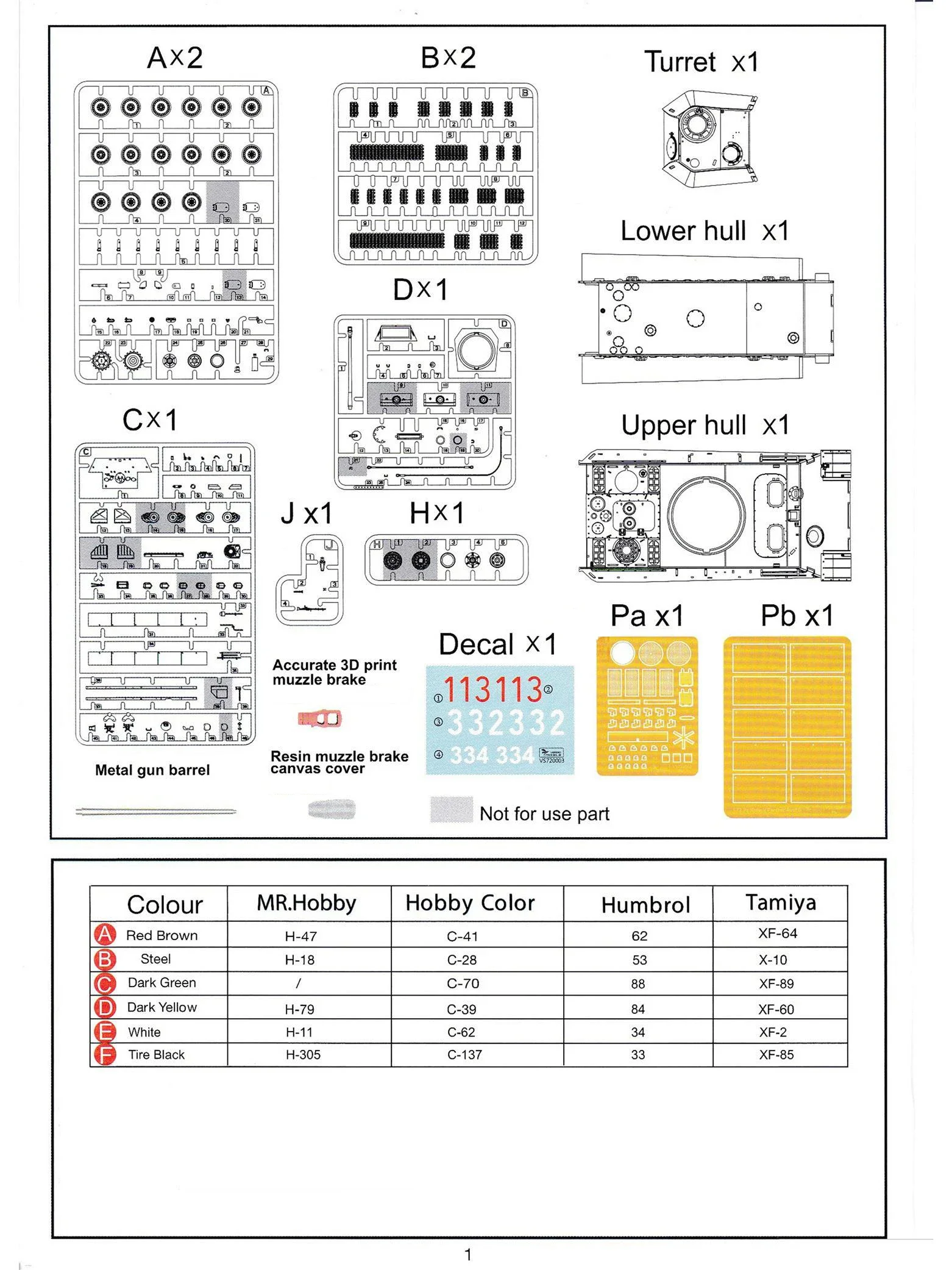 VESPID Model Assembly Tank Model Kit VS720003 Panther Ausf.G late Production 1/72