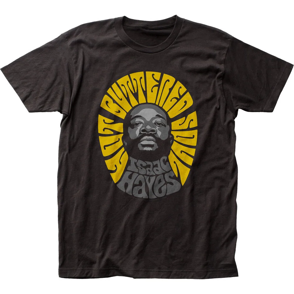 

Мужская футболка Isaac Hayes с горячим маслом Soul Funk Music, классическая футболка группы, новая черная