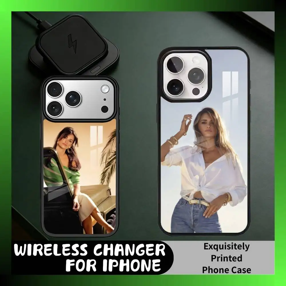 

90S Beauty P-Penelope C-Cruz Sanchez Phone Case For iPhone17,16,15,14,13 Plus,Pro Max Magnetic For Magsafe Wireless Charging
