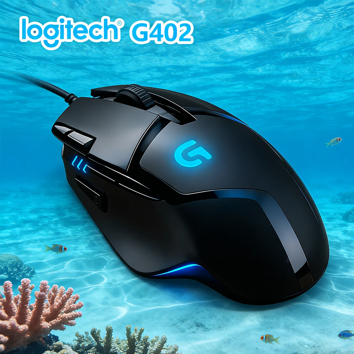 

Logitech G402 Gaming Mouse, Wired Mechanical Macro Programmable Esports Mouse for PC and Laptops, FPS Gamers