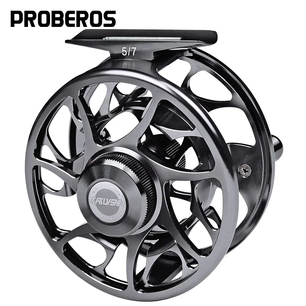 PRO BEROS Fly Fishing Reel Aluminum 5/7-7/9 WT 3+1BB Wheel Fly Fishing Reel Fly Reel CNC Machine Left&Right Handle Fish Casting