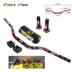 Moto 28 millimetri Manubrio Con Maniglia Grip Fat Bar Dirt Bike Motocross Per PRO YAMAHA YZ YZF WR WRF TTR 125 250 400 450 426 CRF