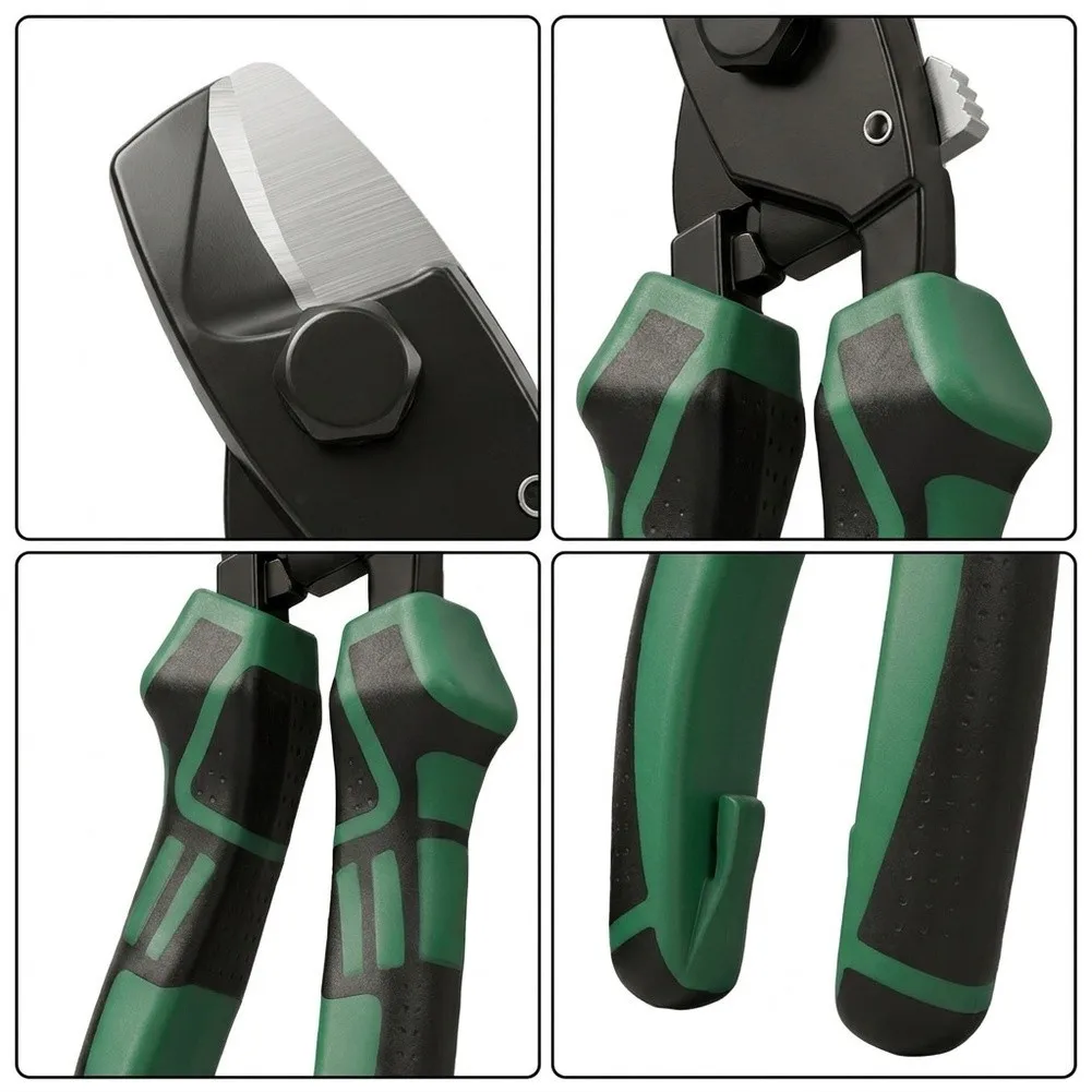 Cable Pliers for Confined Areas with 15 Degree Angled Head 100mm Size Non Slip Rubber Handle and High Wear Resistance Material