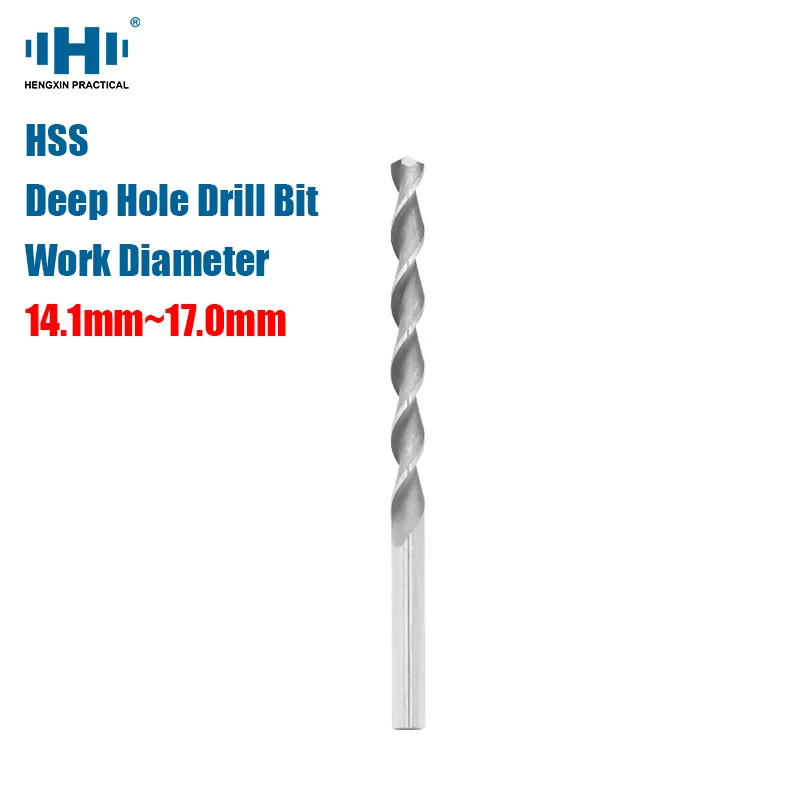 

HENGXIN 14.1mm-16.0mm 1pc HSS High Speed Steel Deep Hole Drill Bit Straight Shank Stainless Steel Tools for Electric Drills