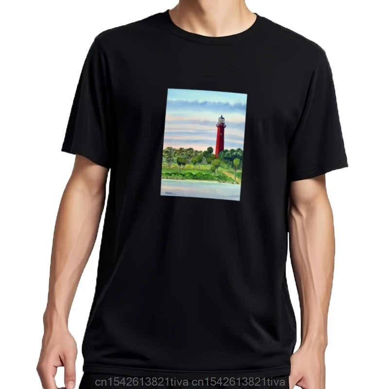 Neue Júpiter Einlass Leuchtturm Florida Camiseta Tops Camisa con estampado animal Jungen Schwergewicht Camisetas Herren Camisetas de entrenamiento
