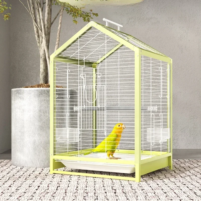 

Cage Large Parrots Bird Rabbits Chinchilla Pet Parrot Bag Accessories Feeder Plastic Cages Jaulas Para Pajaros Birds Stand Hut