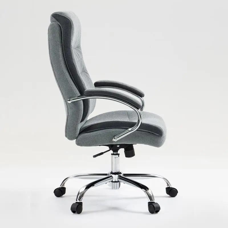 High Back Office Chair, Skin-Friendly Cotton Fabric, Model 9131HJ, KD Assembly, Comfortable Seating for Long Hours