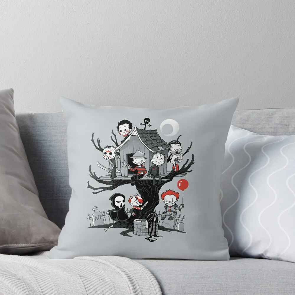 

Horror House Throw Pillow Pillowcases Bed Cushions Pillow Case