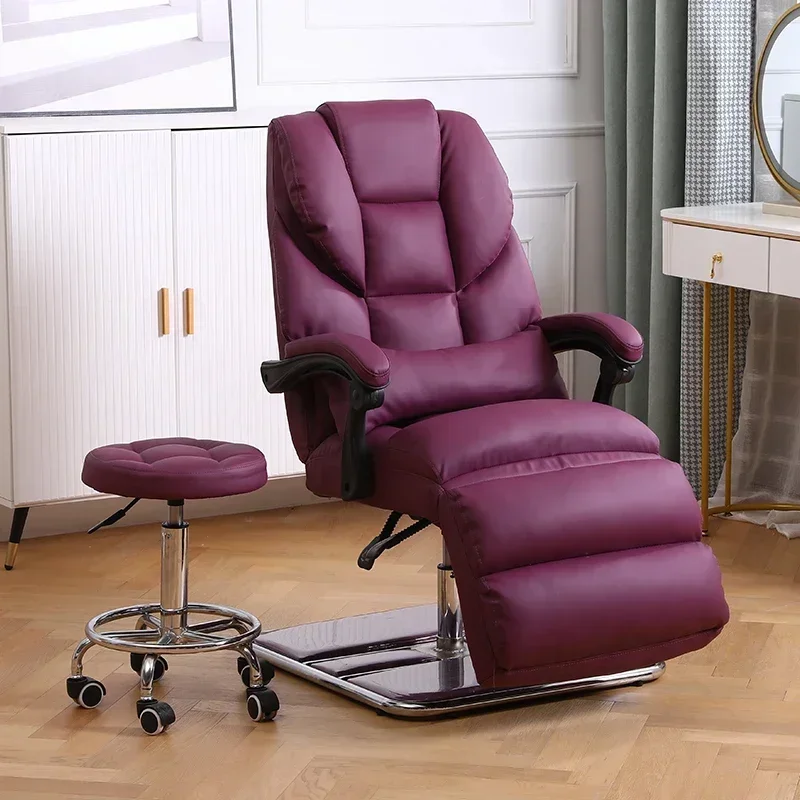 Reclinable Luxury Salon Chair Hidraulic Leg Barber Shop Salon Chair Portable Vintage Cadeira De Barbeiro Commercial Furniture