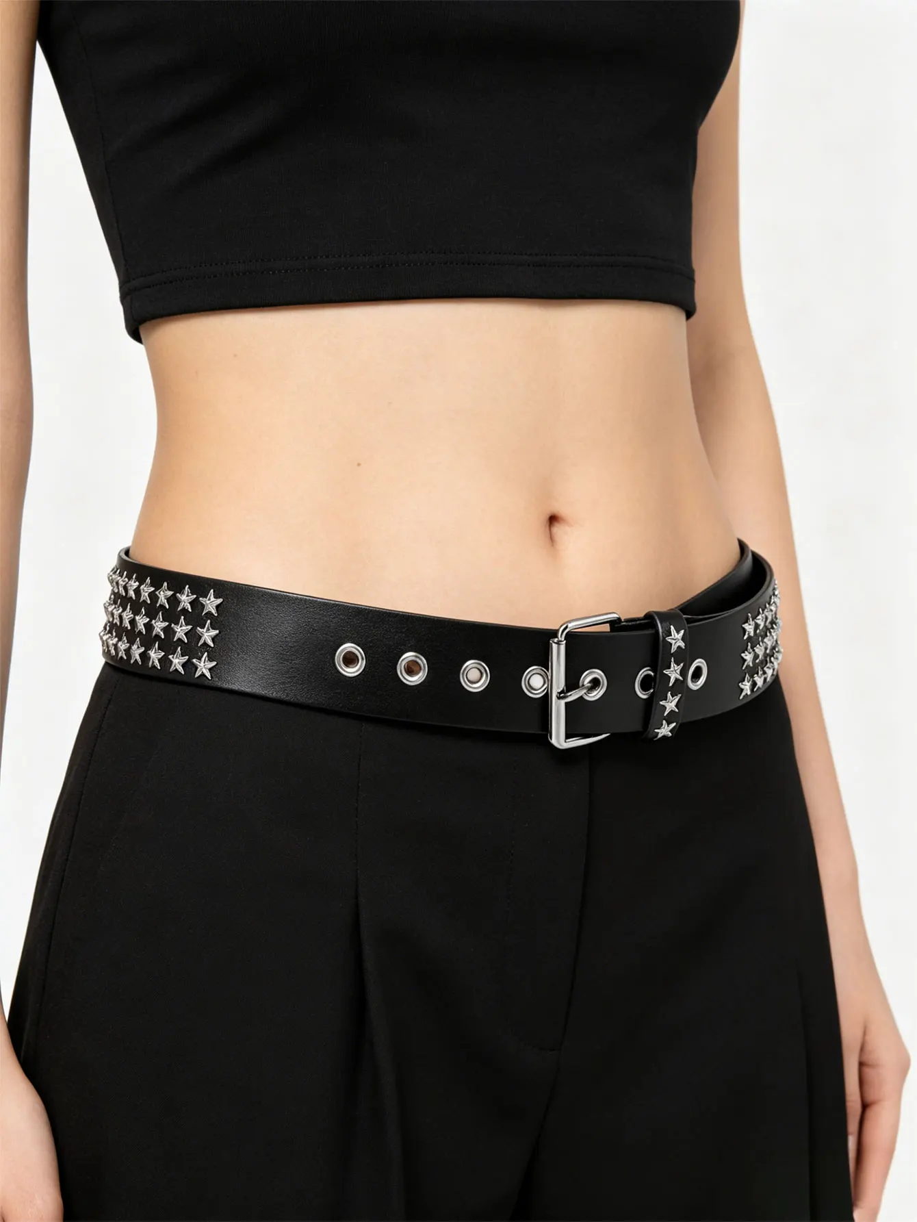 Street Daily Fashionable Buckle Smooth Novelty Cowboy Belt, Western Cowboy PU Belt, Vintage Unisex 3D Embossed Buckle Punk Belt