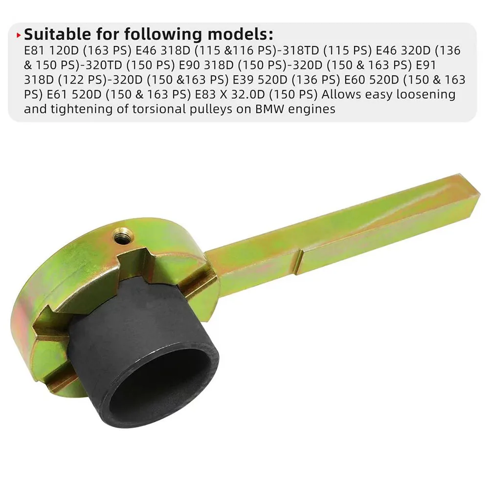 

Timing Crankshaft Pulley Removal Tool Wrench for BMW M47 B38 E90 Land Rover 2.0