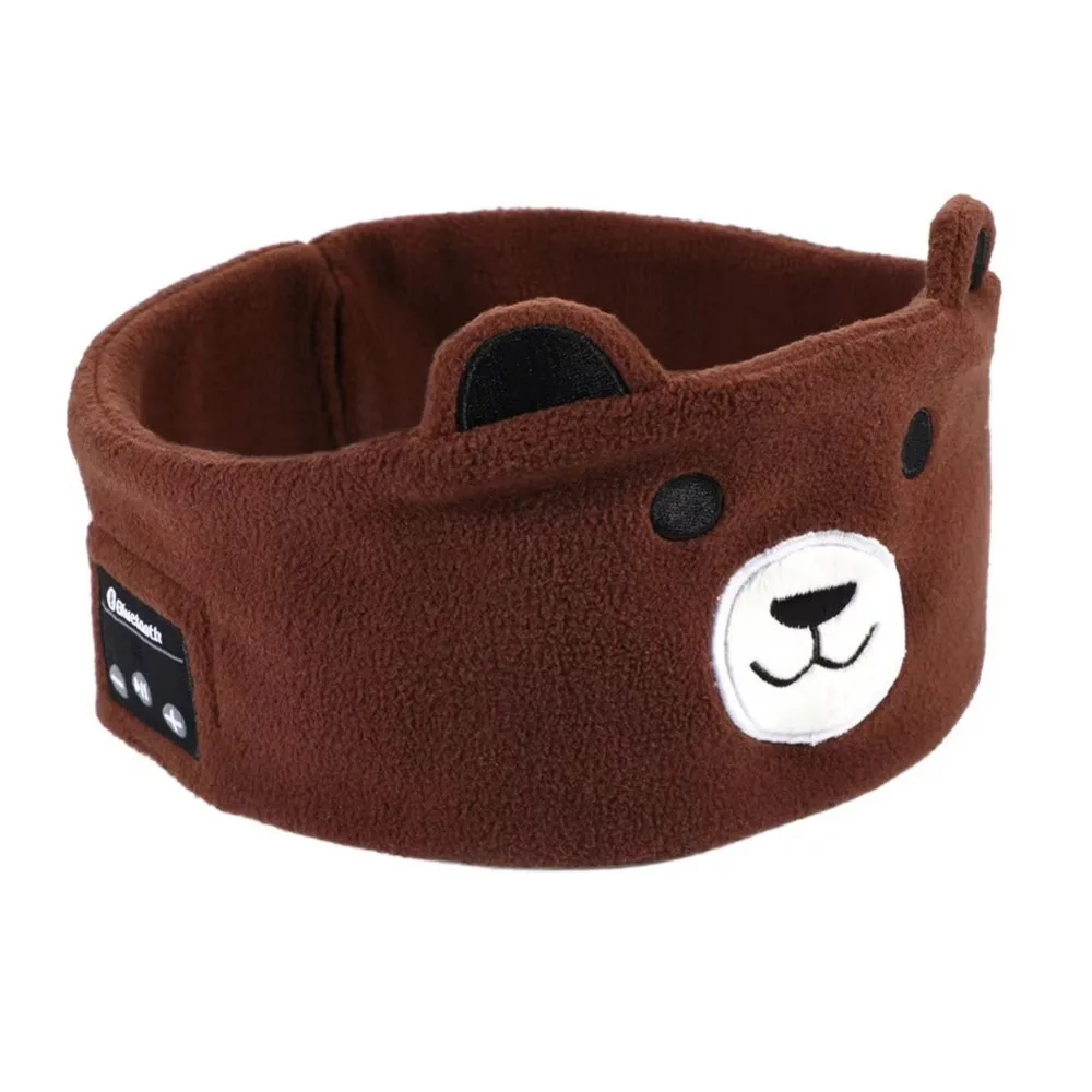 

Soft Plush Bluetooth Headphones Eye Mask Thin Speakers Elastic Eye Mask Children's Sleep Earphones Volume Limited