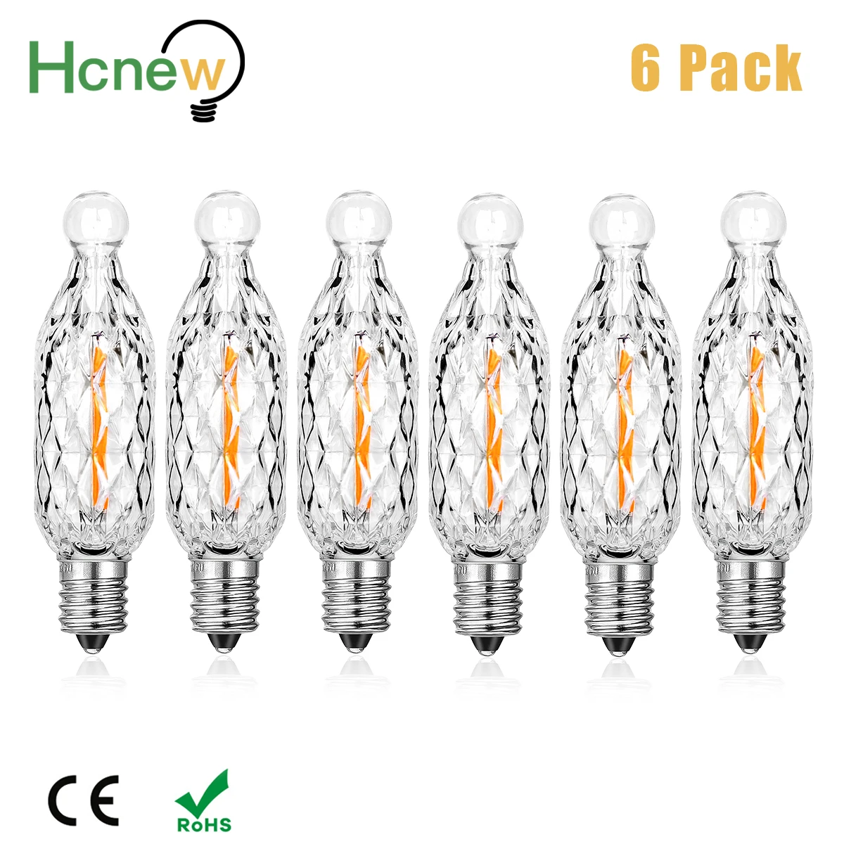 Vintage Led Lights Bulb 220v 110V Small Courtyard Lamp E12 1W Warm White Plastics Garden Outdoor Yard Christmas Decoration Light