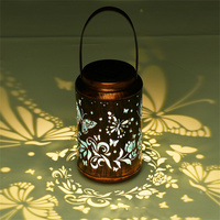 Outdoor Waterproof Solar Lanterns Metal Garden Decor Hanging Solar Lights for Yard Patio Backyard Gifts for Women