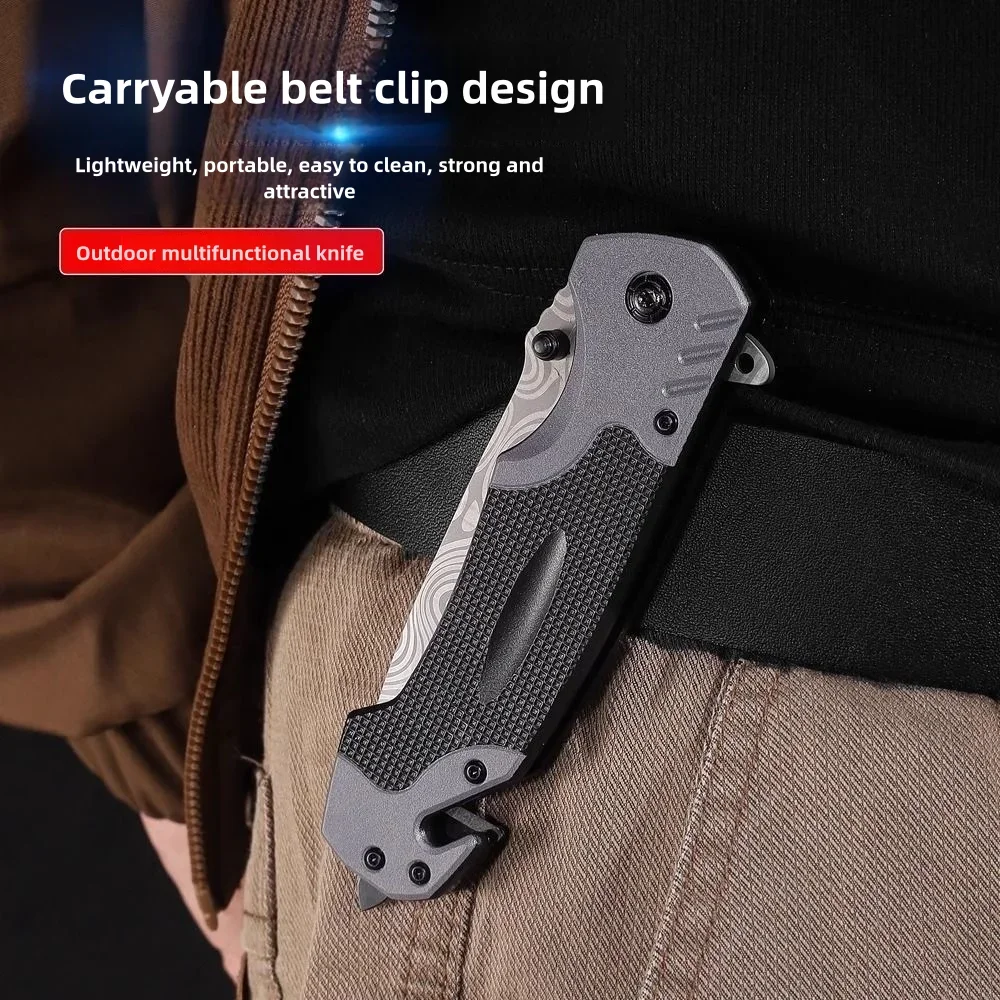 Convenient Sharp Survival Knife Multi functional Folding Knife Outdoor Camping Hiking Wilderness Survival Knife Fishing Knife view 3