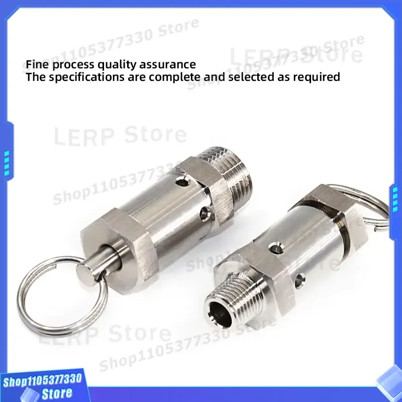 High Temperature Steam Pressure Relief Valve Fluororubber Corrosion Resistant Safety Valve For Air Compressor Accessories