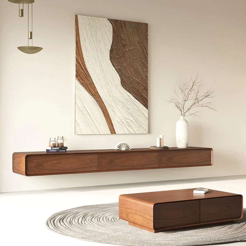 Retro Monitor Tv Stands Wood Wall Shelf Entertainment Office Tv Table Cabinets Aesthetic Muebles Para Tv Chinese Style Furniture