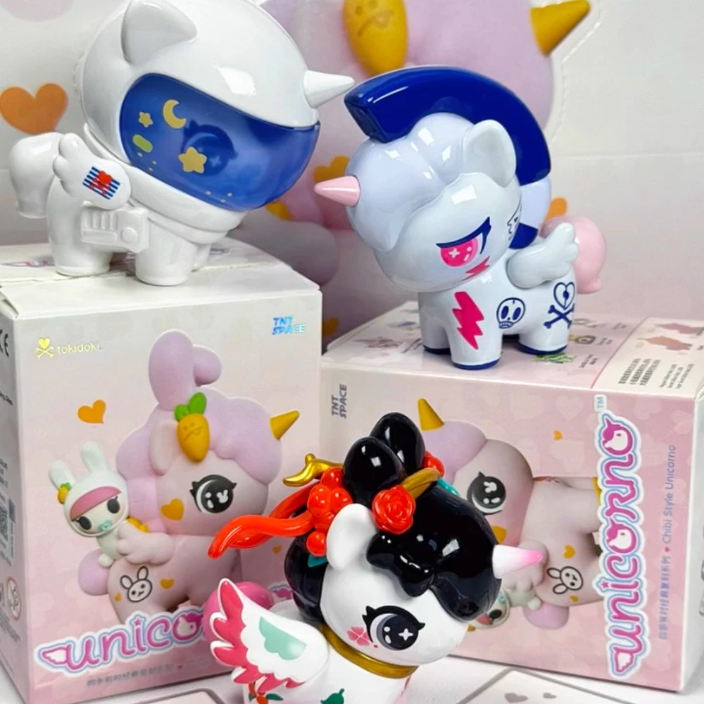 TNTSPACE TOKIDOKI صندوق أعمى سلسلة الفصول الأربعة مجموعة لعب المد منضدية الديكور أنيمي الشكل مفاجأة صناديق الغموض لطيف