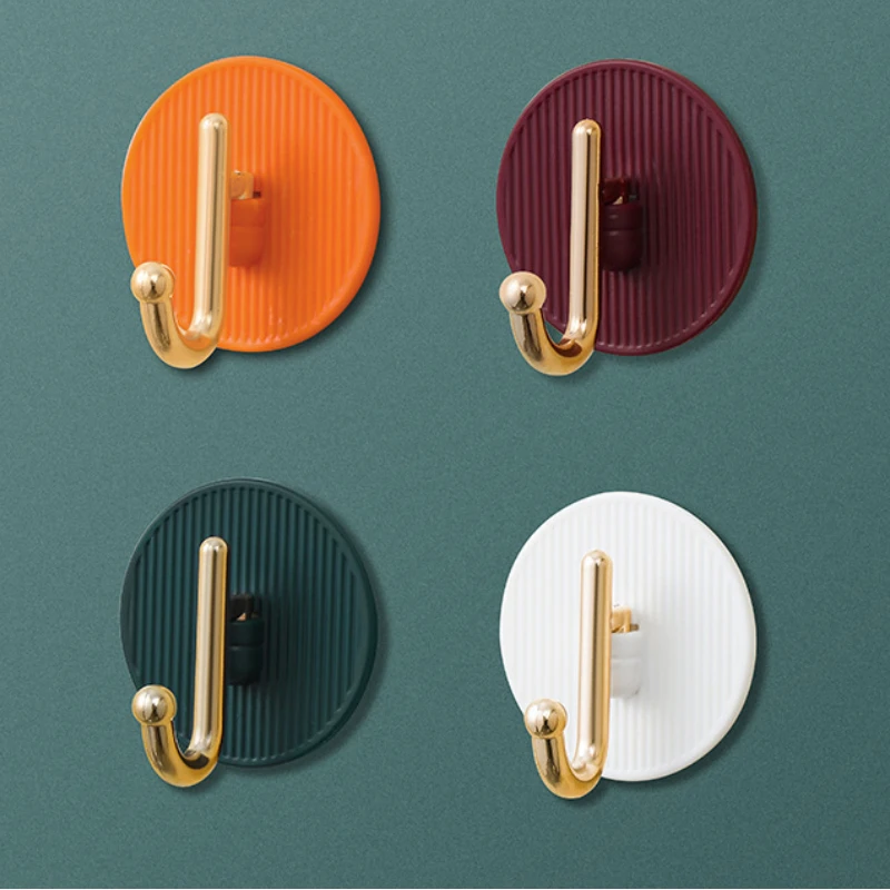 Luxury wall hooks without punching，self-adhesive ，Suitable for kitchen and bathroom，key holder，seamless hooks behind the door