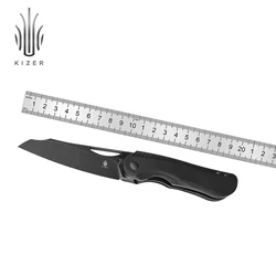 Kizer Pocket Knife Kobold 2.0 V3542.2A1 2023 New Aluminium Handle with 4V Steel Blade Bushcraft Knife for Outdoor Tools