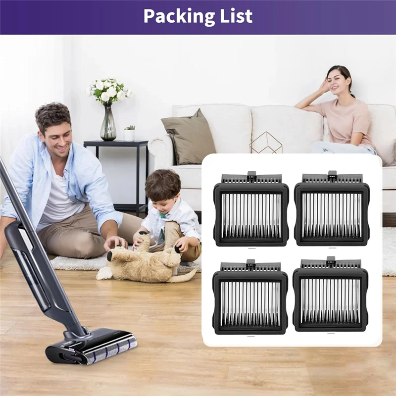 

AB34-4 Pcs Filter Replacement Parts For NARWAL S20 Pro Cordless Wet Dry Vacuum Cleaner Ultra Durable Accessories