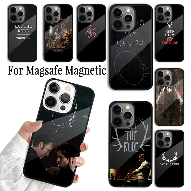 

Hannibal Eat The Rude Phone Case Cover For iPhone 17 16 15 14 13 12 11 Pro Max Plus Magnetic FOR Magsafe