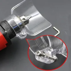 Electric Grinder Drill Power Tool Accessory - Safety Dust-Proof Splash-Proof Transparent Mini Drill Protect Cover