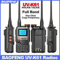 UV-K61 BAOFENG New Long Rang Walkie Talkie Multi-Band Wireless Copy Frequency Support Type-C AM FM 999CH Portable Two Way Radios