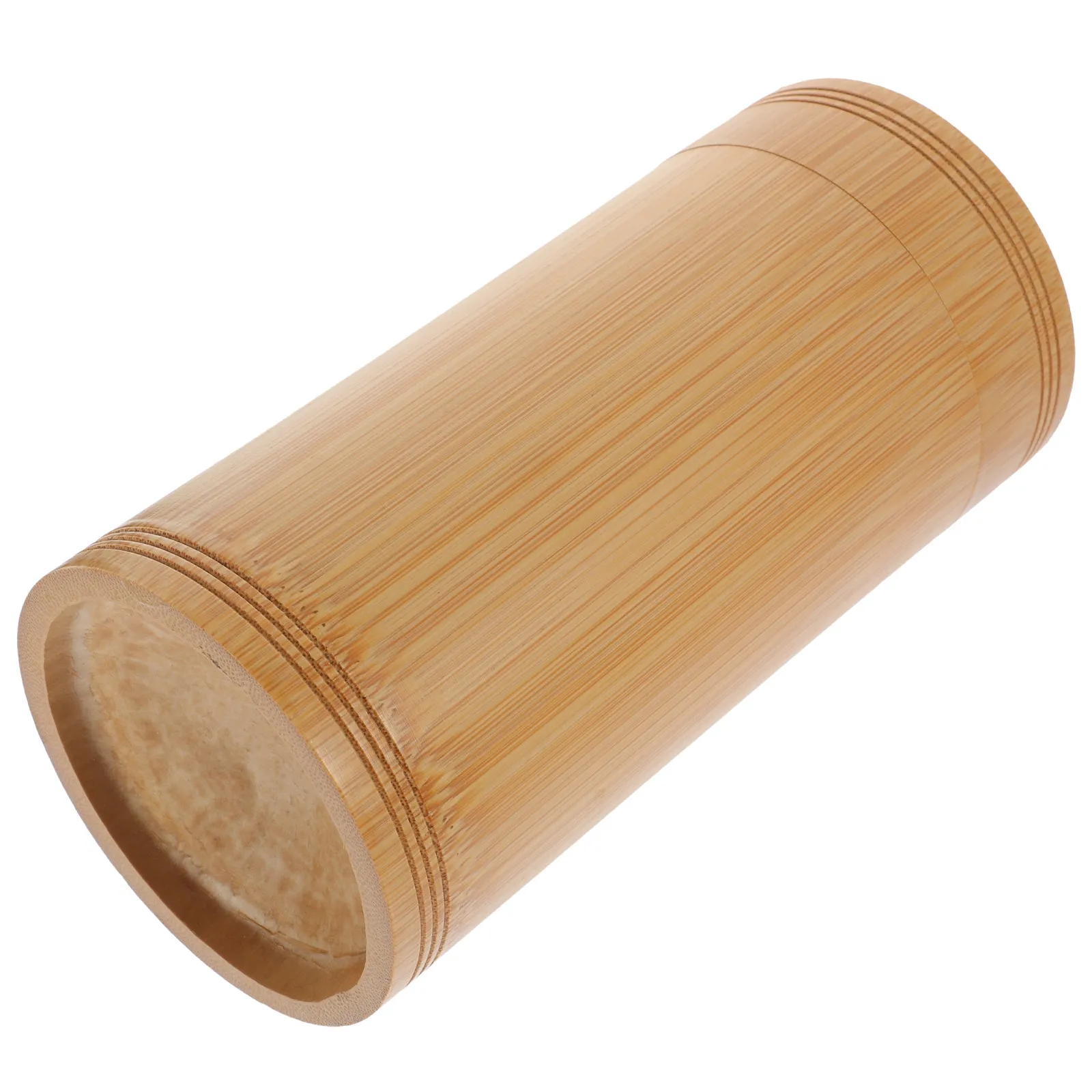 Bamboo Tea Jar Tight Seal Dry Food Storage Container for Tea Coffee Powder Coins Spices Portable Desktop Decoration Eco Friendly