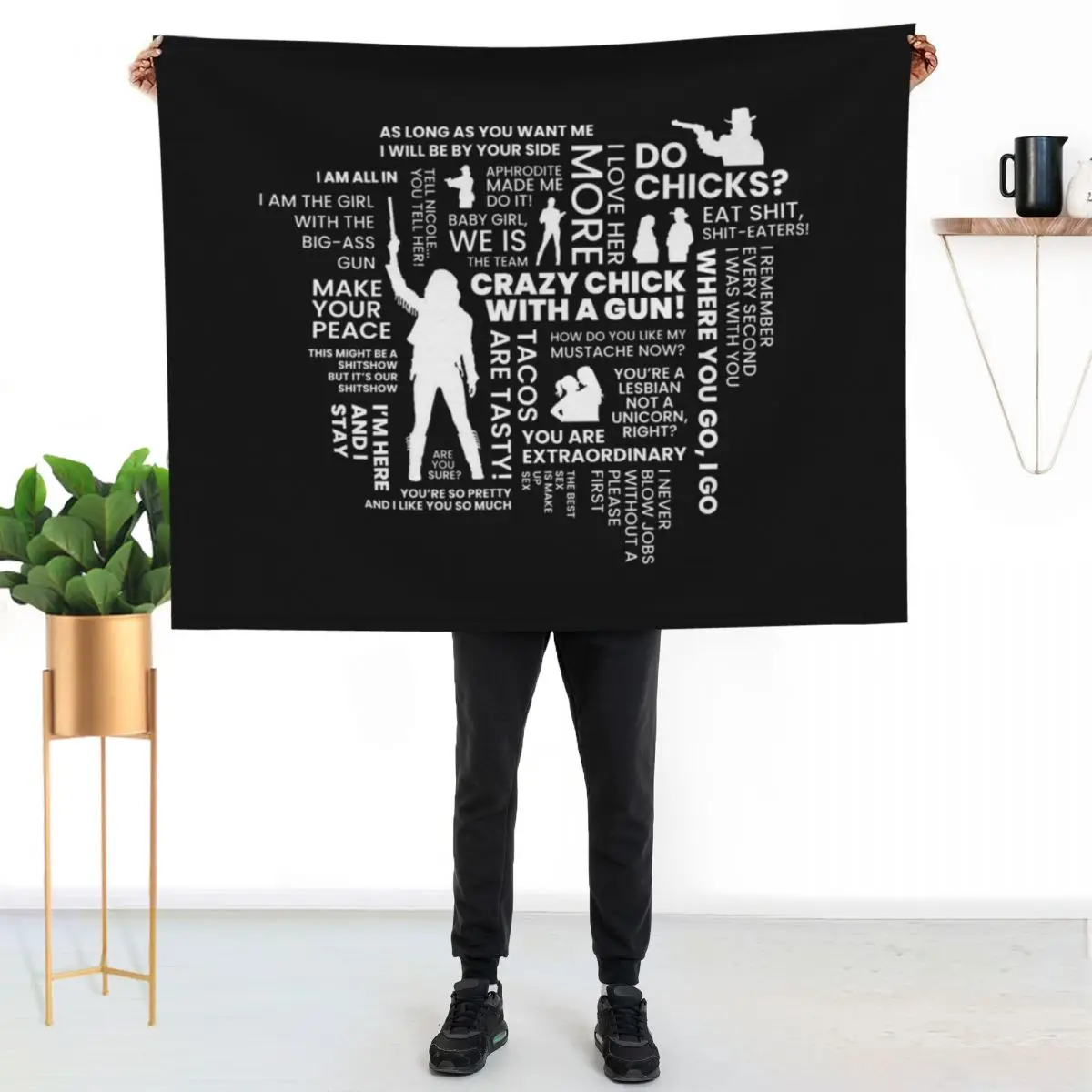 Wynonna Earp Word Cloud Throw Blanket funny gift Sofas warm winter wednesday Blankets For Baby Beach Blankets
