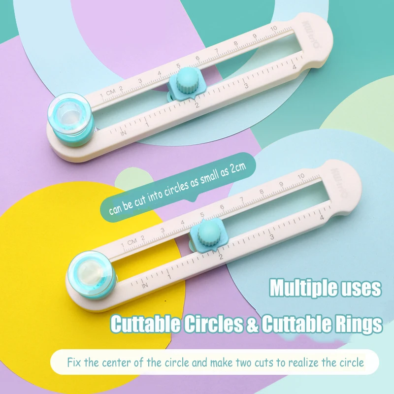 1pc Mini 360° Manual Rotary Cutter Multifunction Compass Knife Circle Cutter Creative DIY Art Cutting Tool Stationery