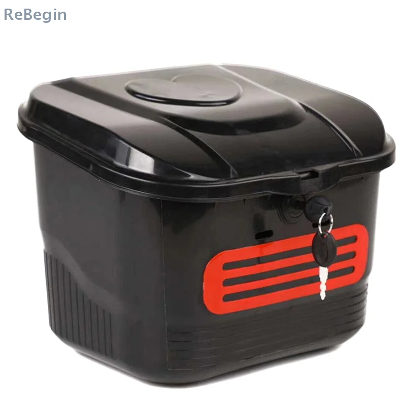 

[ST]Outdoor Riding With Lock Basket Bicycle Storage Basket Electric Scooter And Bicycle Front Basket