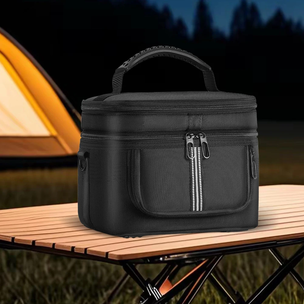 Carrying Case for Ef Ecoflow River 2 Travel Storage Bag Protective Case Waterproof Multiple Pockets with Shoulder Strap & Handle