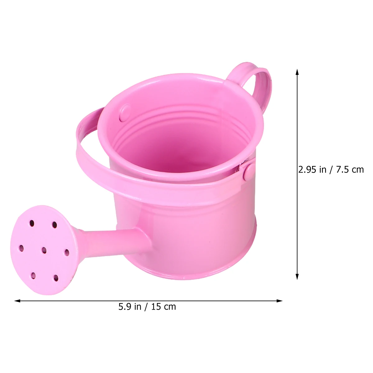 

2pcs Watering Can for Plants Durable Iron Large Capacity Long Mouth Leakproof Balcony Outdoor Kids Bathing Use
