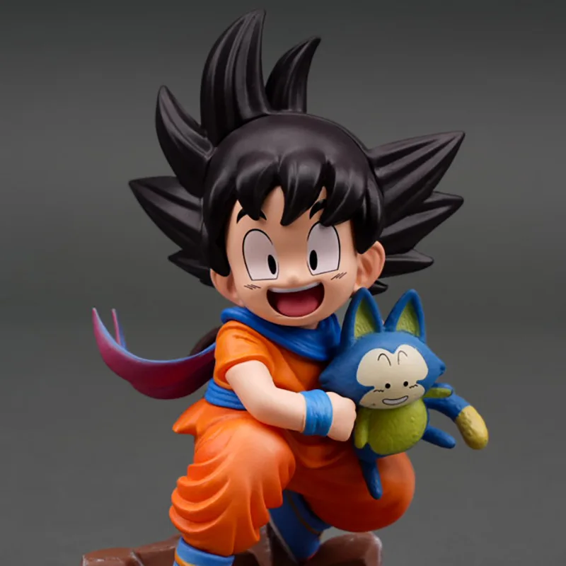 9-15cm Dragon Ball Gk Q-Version Son Goku Puaru Yamcha children Little Follower Anime figure giocattolo decorativo regalo da collezione