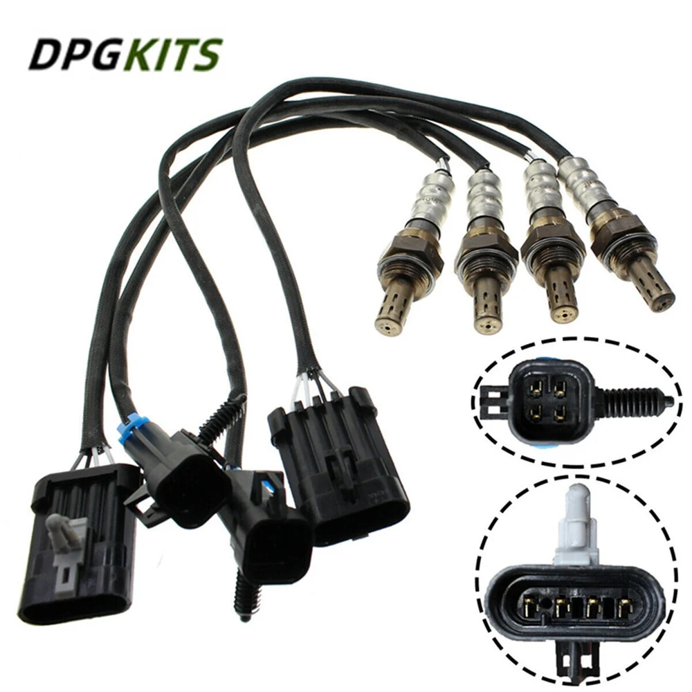 4pcs Upstream&Downstream O2 Lambda Oxygen Sensor 234-4012 234-4018 for 1996-2002 Chevy Silverado C1500 C2500 K1500 K2500