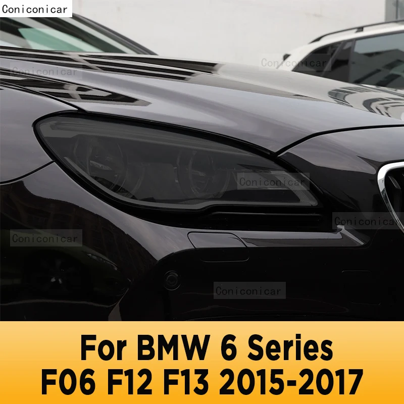 

For BMW 6 Series F06 F12 F13 2015-2019 Car Exterior Headlight Anti-scratch Front Lamp Tint TPU Protective Film Cover Accessories