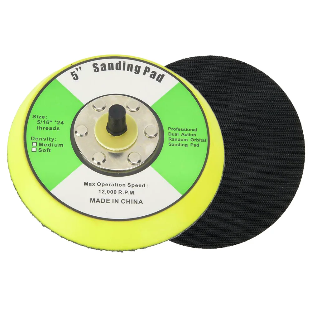 5Inch Polishing Sanding Disc Pneumatic Self-ad-hesive Suction Cup Pad Sticky Disk Sandpaper Sucker For Electric Grinder