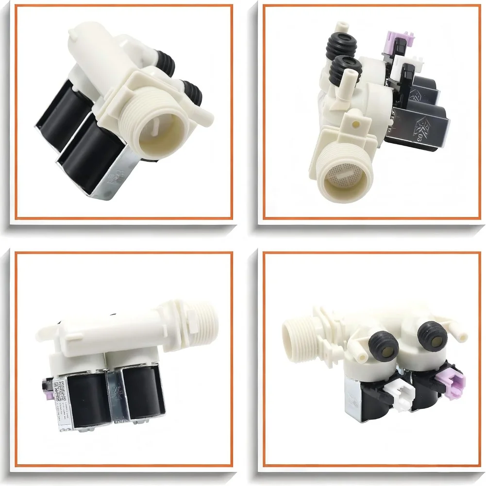 110453 Cold Water Inlet Valve for Splendide Washer with Stainless Steel and Plastic Construction For rv Marine