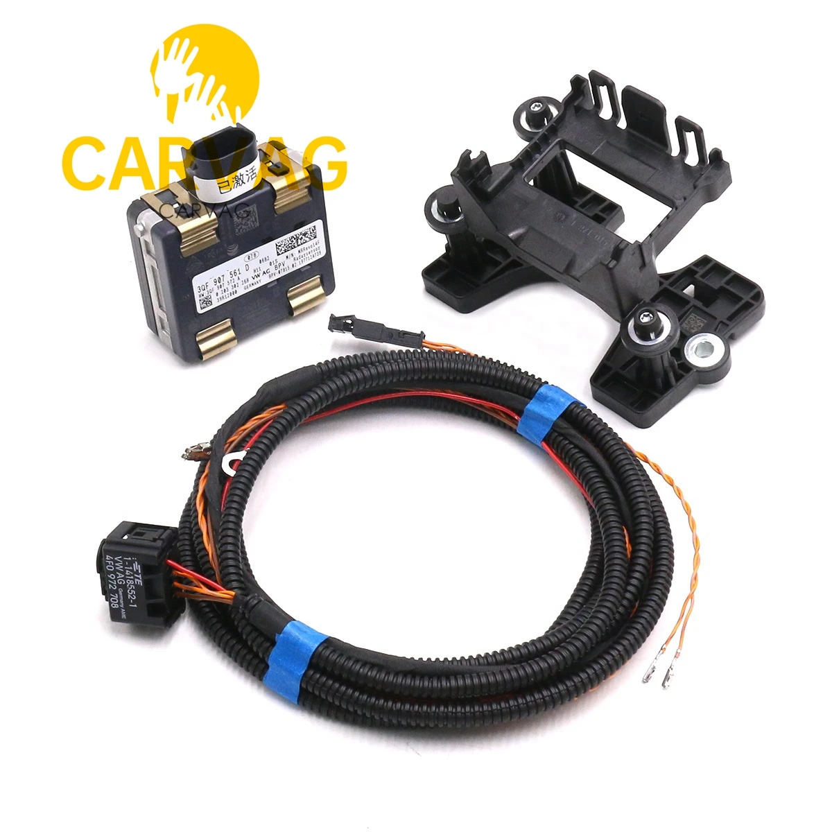 For Golf MK7 Passat B8 VARIANT ACC Adaptive Cruise Control Radar Sensor & Bracket Support & Cable 3Q0907704A 3QF 907 561 D