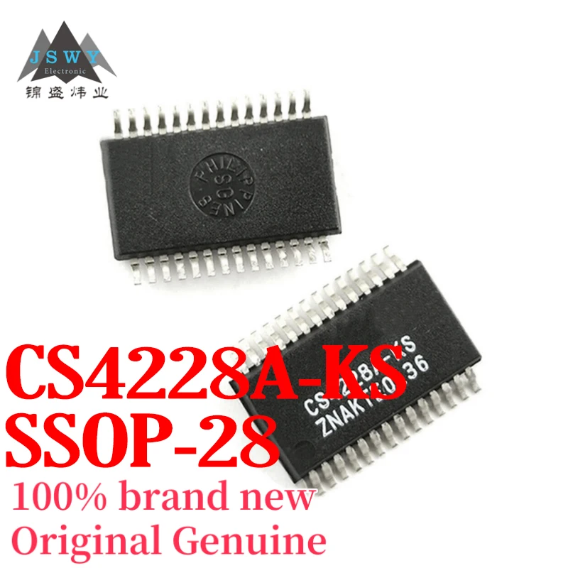 

(5/50 pcs) CS4228A-KS CS4228 SSOP28 Integrated Circuit IC Brand New Original Packaging Large Inventory Free Shipping
